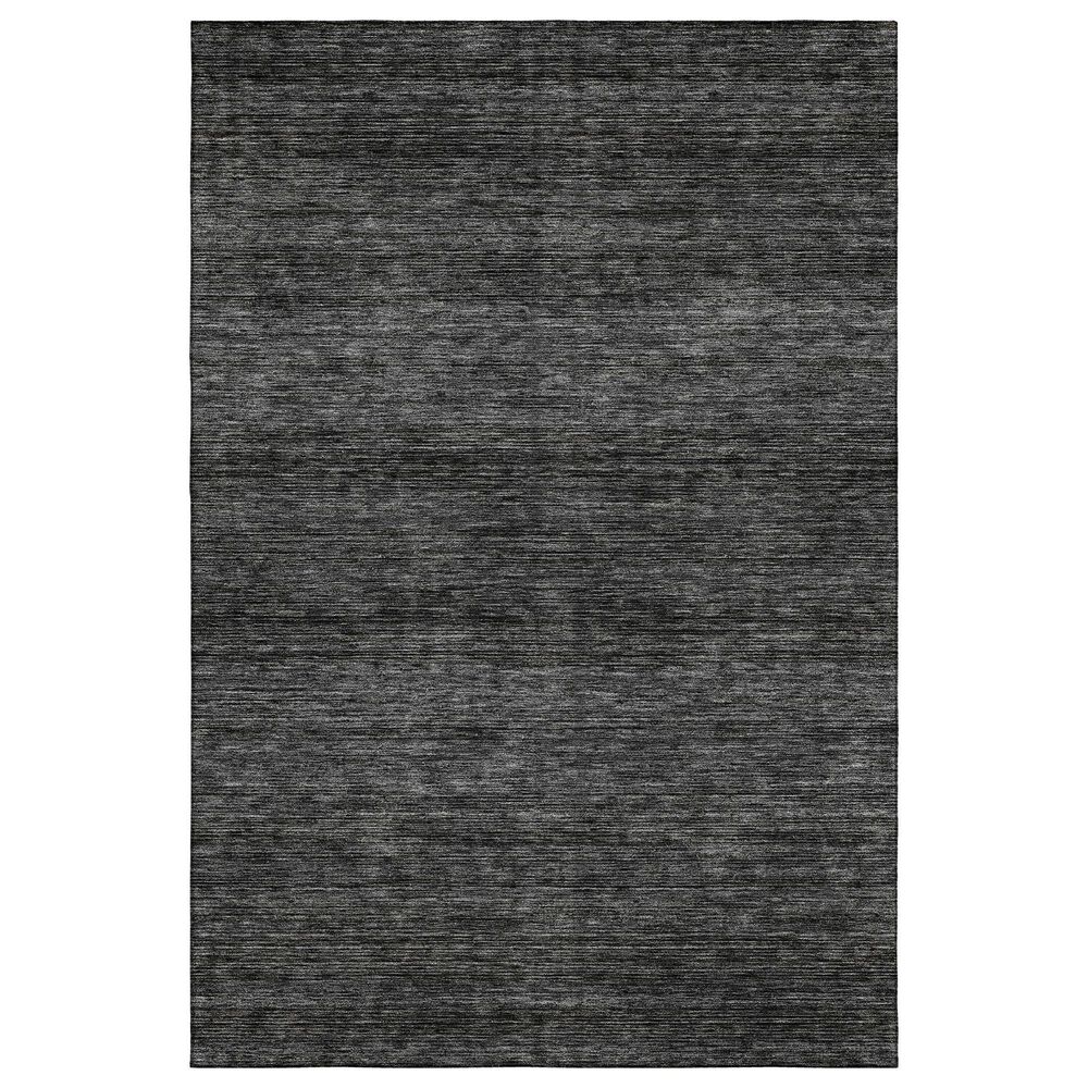 Dalyn Rug Company Soft Essentials Solid Charcoal 10" x 14" Indoor/Outdoor Area Rug, , large