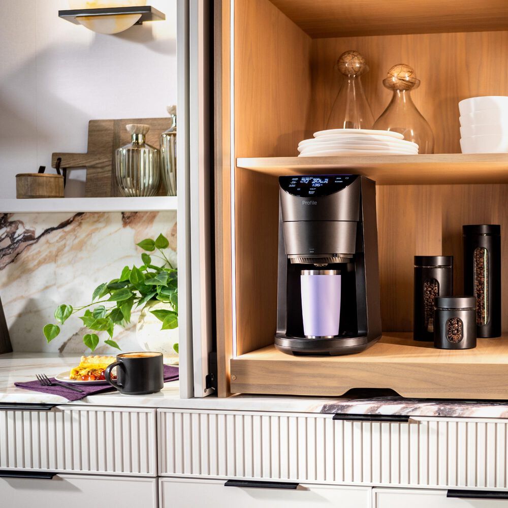 GE Profile Smart Grind and Brew Coffee Maker in Carbon Black, , large