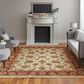 Feizy Rugs Wagner Ivory and Red 5" x 8" Area Rug, , large