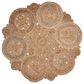 L&R Resources Natural Jute  6" Scalloped Natural Area Rug, , large