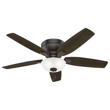 Hunter Kenbridge Low Profile 52" Ceiling Fan with LED Lights in Noble Bronze, , large