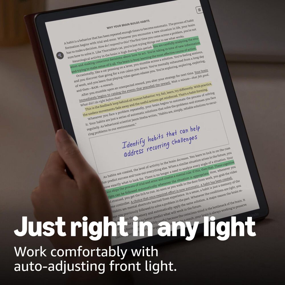 Amazon Kindle Scribe Colorsoft 64GB (newest model) - 11 paper-like color display with front light - Thin, light, powerful - Write in notebooks, documents, and books. Includes Premium Pen in Graphite, , large