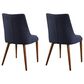 Office Star Products Palmer Side Chair with Navy Cushion (Set of 2), , large