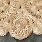 L&R Resources Natural Jute  8" Scalloped Natural Area Rug, , large