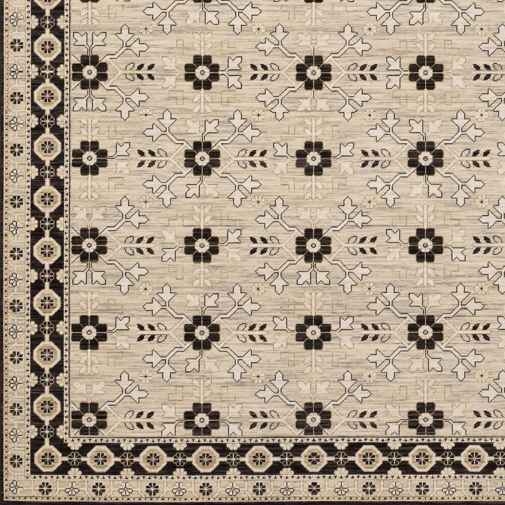 Oriental Weavers Acacia Beige and Black 3'3" x 5' Area Rug, , large