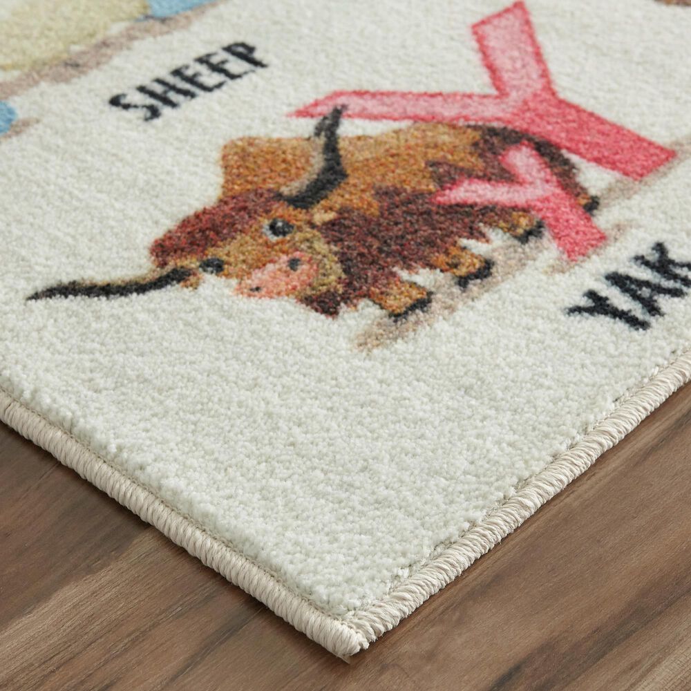 Karastan Prismatic Z0354 A416 3&#39;4&quot; x 5&#39; Multicolor Kids Area Rug, , large