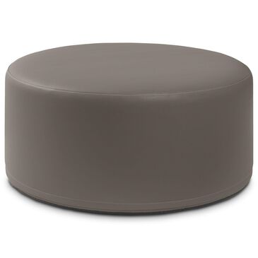 Jaxx Candler Faux Leather Ottoman in Gunmetal, , large