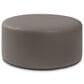 Jaxx Candler Faux Leather Ottoman in Gunmetal, , large