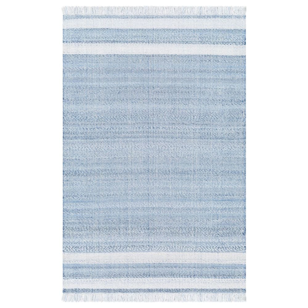 Surya Primrose PRM2302 12" x 15" Off-White, Denim, Light Blue and Ice Blue Indoor/Outdoor Area Rug, , large