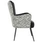 Emerald Home Furnishings Amera Accent Chair in Black and White, , large