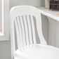 Linon Home Decor Maylen Bar Stool in Lustrous White (Set of 2), , large