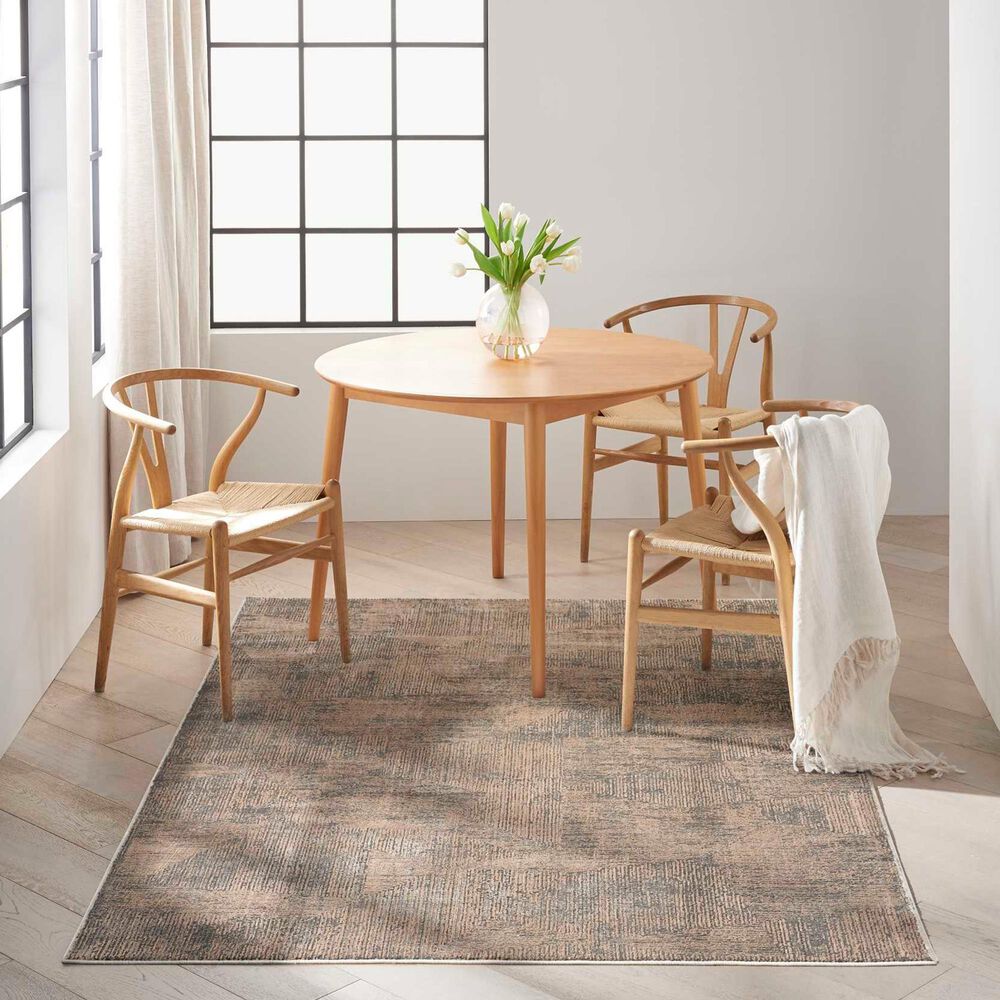 Nourison Irradiant 9&#39; x 12&#39; Black and Ivory Area Rug, , large