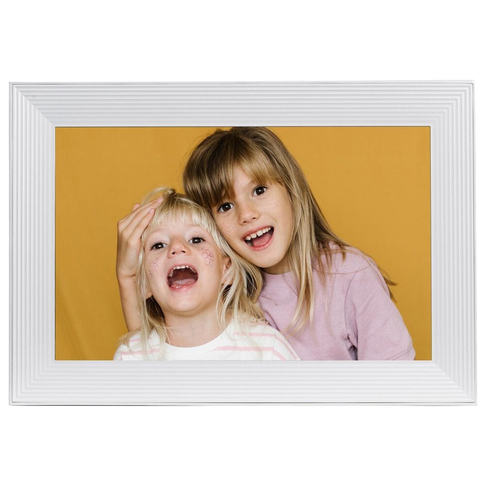 Aura Carver 10" Digital Wi-Fi Photo Frame in Chalk, , large