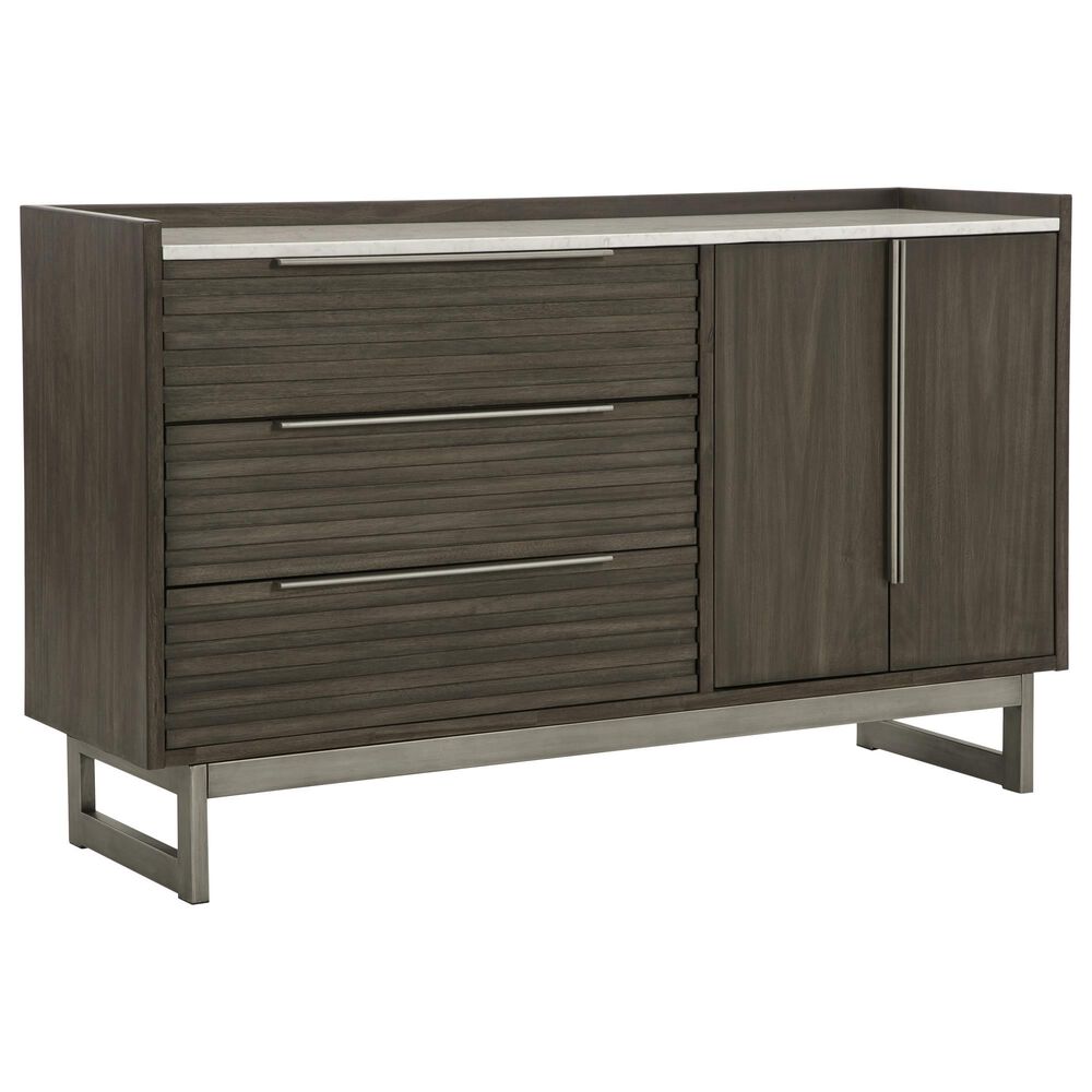 Ashley Arkenton 3-Drawer Dresser in Grayish Brown and White, , large
