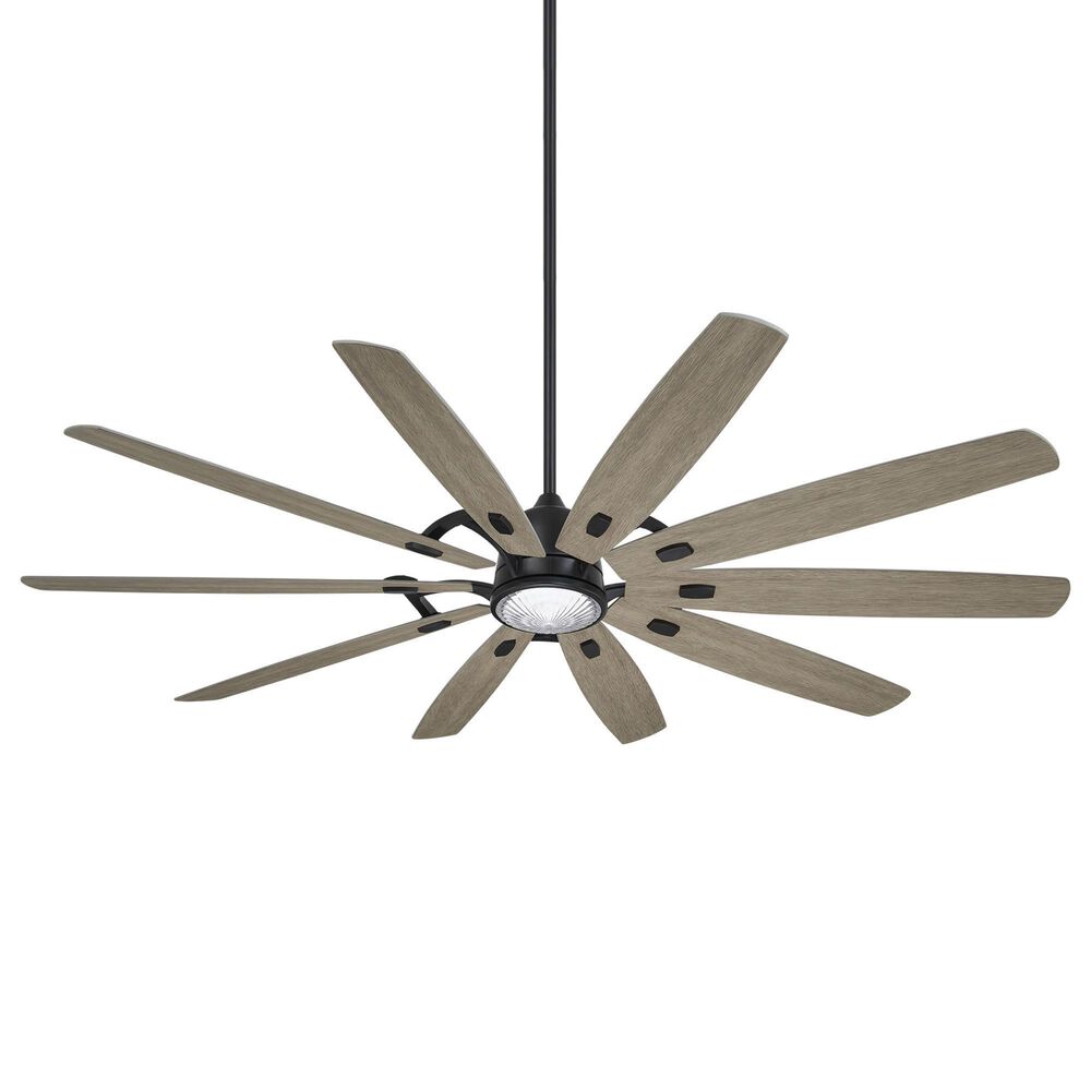 Minka-Aire Barn H20 84" Indoor/Outdoor Ceiling Fan with LED Light in Coal, , large