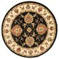 Safavieh Lyndhurst LNH555 5"3" Round Black and Ivory Area Rug, , large