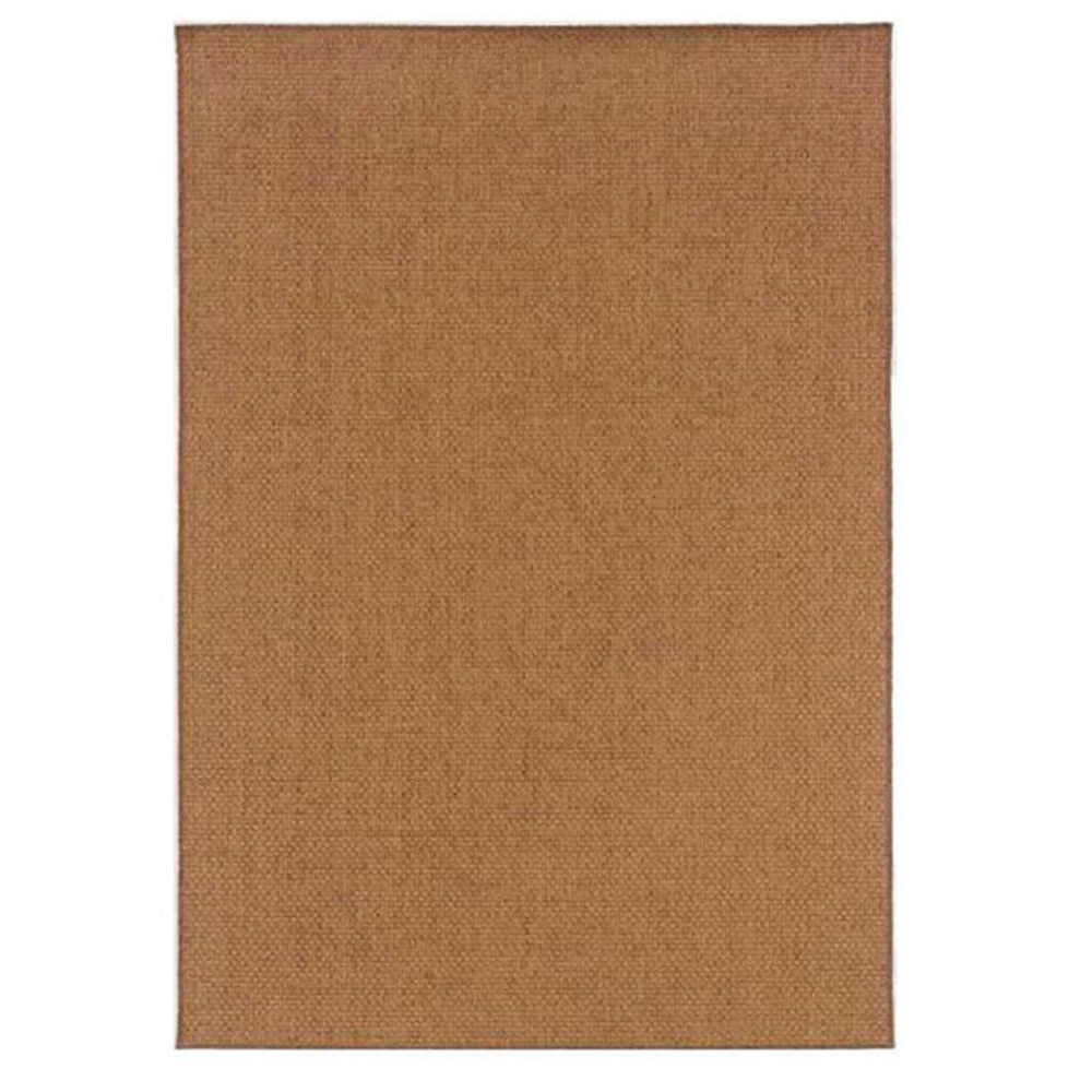 Oriental Weavers Karavia 2160N 7"10" Round Brown Outdoor Area Rug, , large