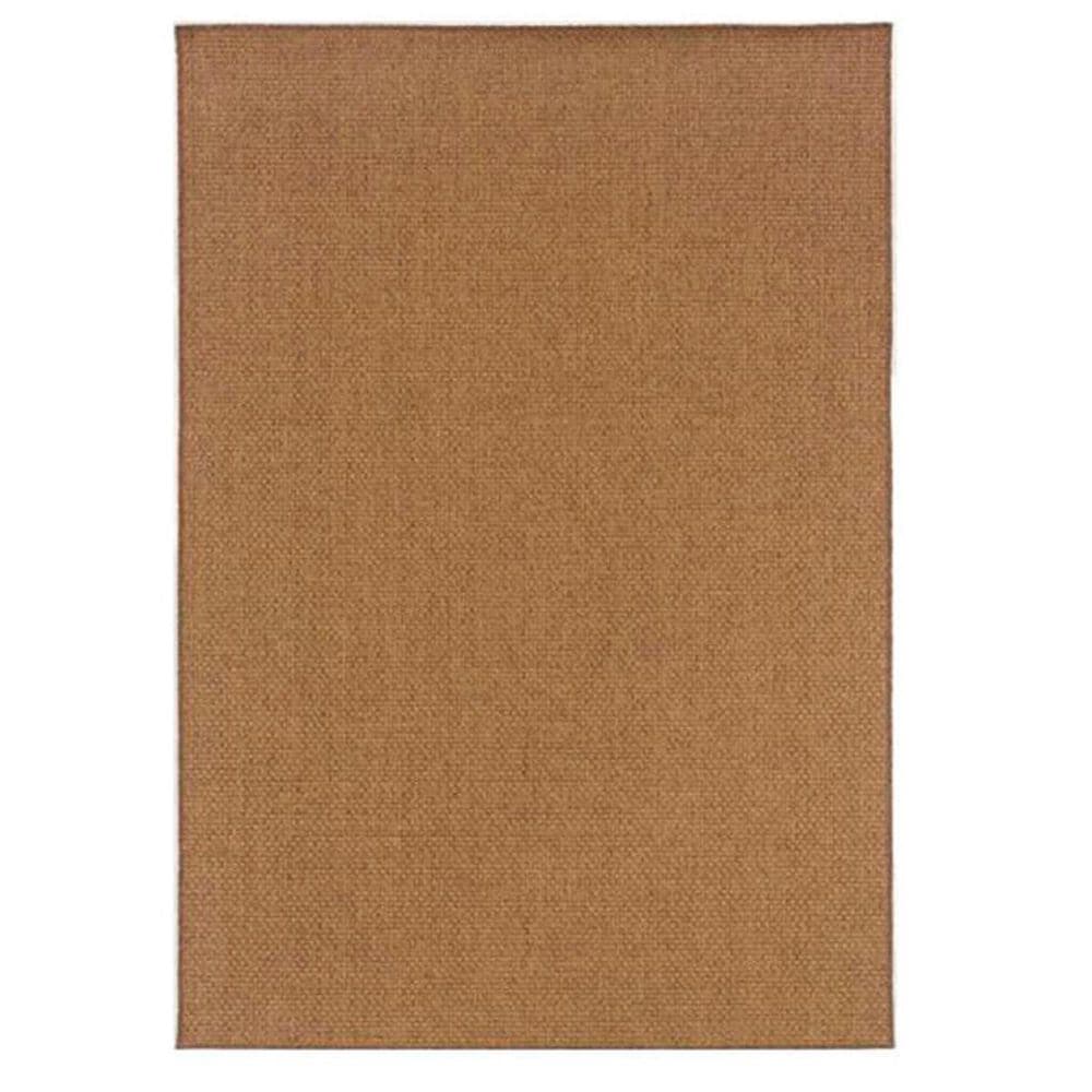 Oriental Weavers Karavia 2160N 7"10" Round Brown Outdoor Area Rug, , large