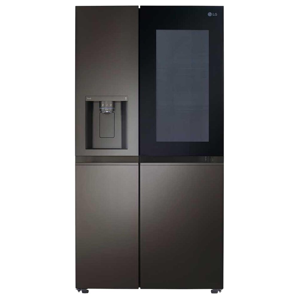 LG 27.1 Cu. Ft. Side-by-Side Refrigerator in Black Stainless Steel, , large