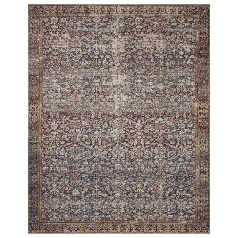 Amber Lewis x Loloi Georgie 2"3" x 3"9" Denim and Spice Area Rug, , large