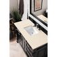 James Martin Vanities Brookfield 48" Single Bathroom Vanity in Antique Black with 3 cm Eternal Marfil Quartz Top and Rectangle Sink, , large