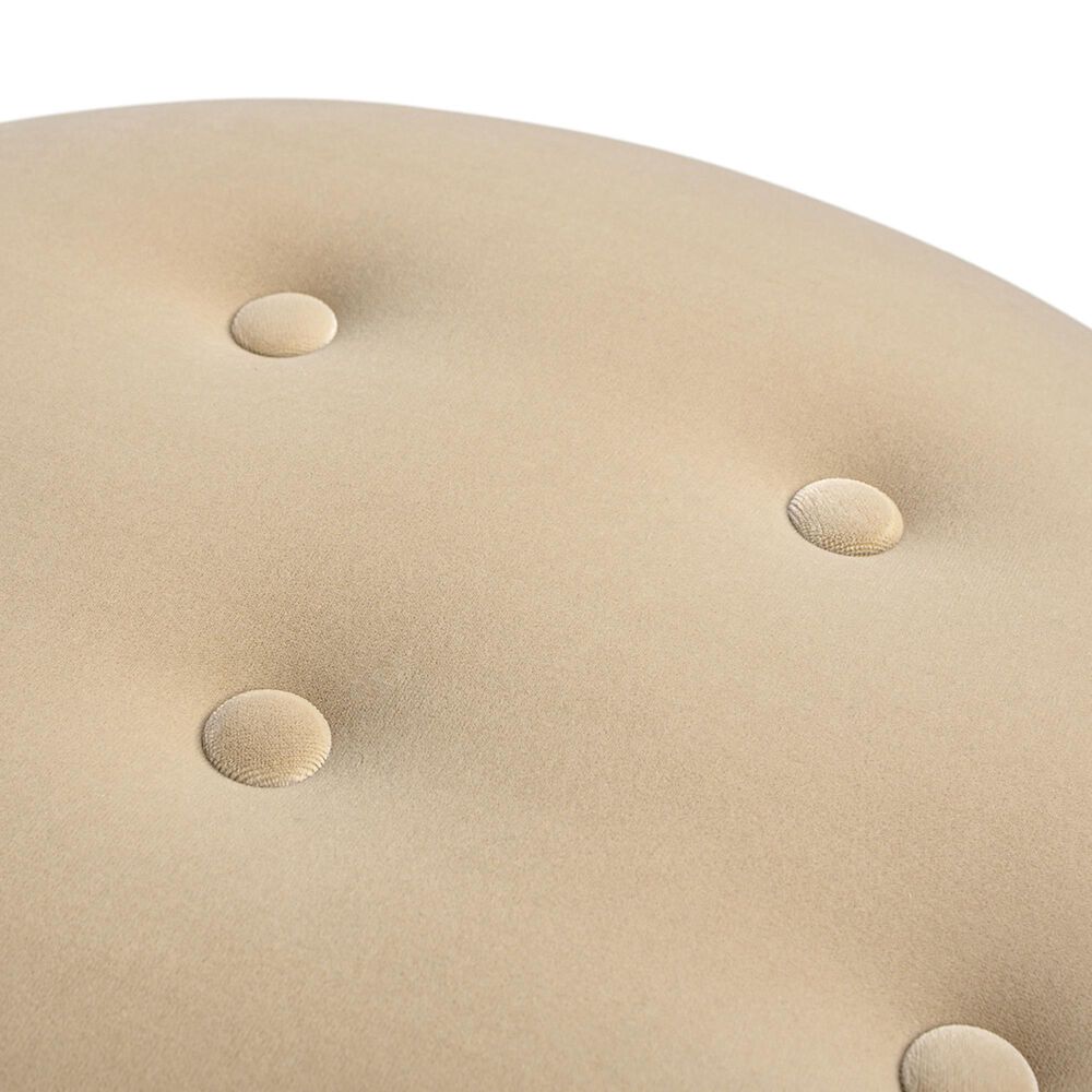 Jennifer Taylor Home Yolanda Standard Ottoman in Fawn Brown and Gold, , large