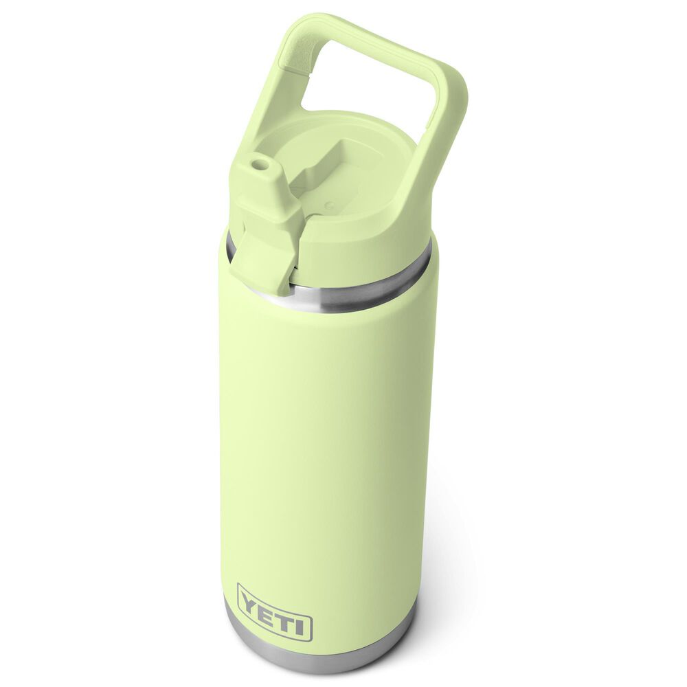 YETI Rambler 26 Oz Water Bottle with Color-Matching Straw Cap in Grasshopper, , large