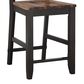 Steve Silver Bermuda Counter Stool in Black and Dark Acacia, , large