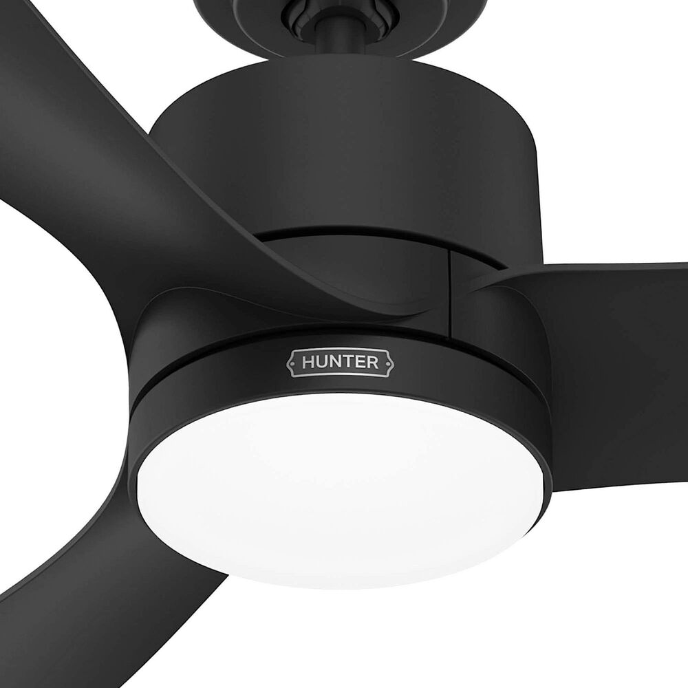 Hunter Bolsa 52&quot; Ceiling Fan with LED Light in Matte Black, , large