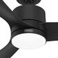 Hunter Bolsa 52" Ceiling Fan with LED Light in Matte Black, , large