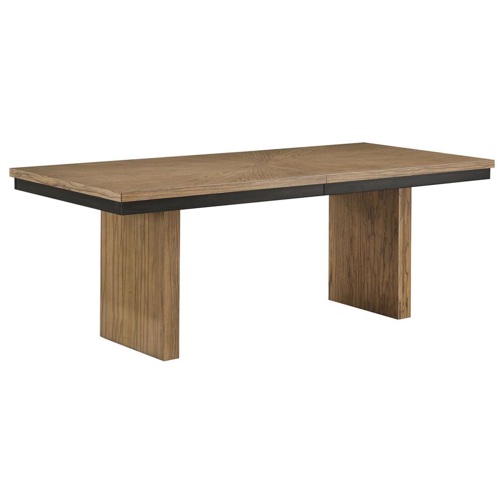 Steve Silver Roatan Dining Table in Natural with Self Storing 16" Table Leaf, , large
