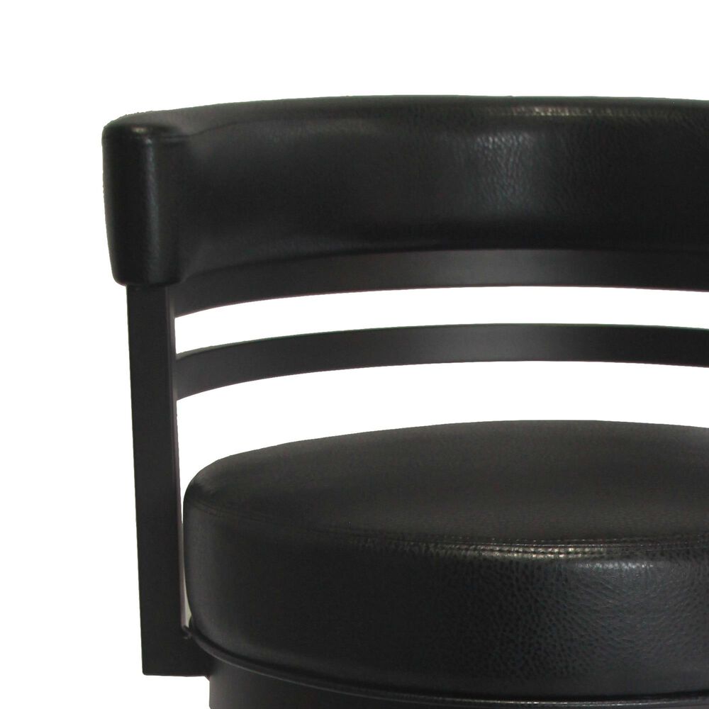 Delaware Dining Ambridge 26&quot; Swivel Barstool in Pebblestone/Black, , large
