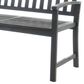 Hearth and Haven Loja Patio Bench in Dark Grey, , large