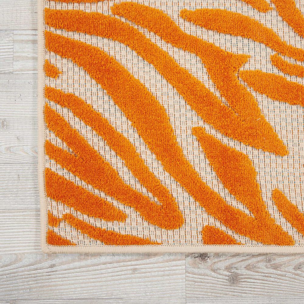Nourison Aloha ALH04 9&#39;6&quot; x 13&#39; Orange Area Rug, , large