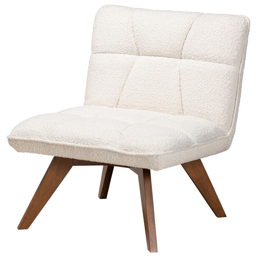 Baxton Studio Darielle Accent Chair in Cream, , large