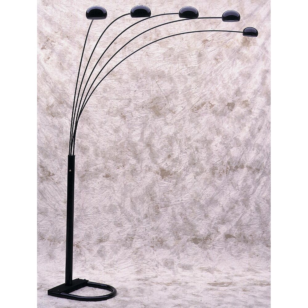 Anthony California 93" 5-Arm Arc Floor Lamp in Black, , large
