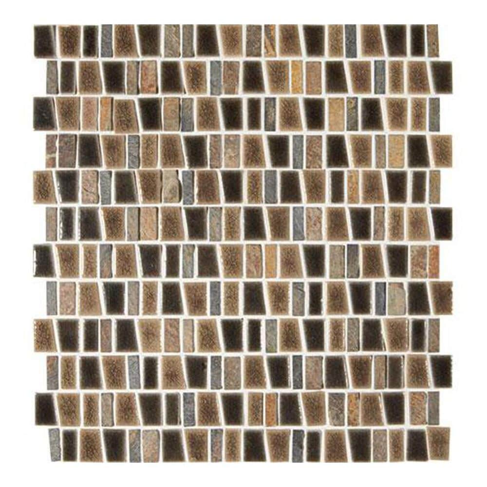 Marazzi Midpark Mosaics Bark 12" x 12" Porcelain Mosaic Sheet, , large