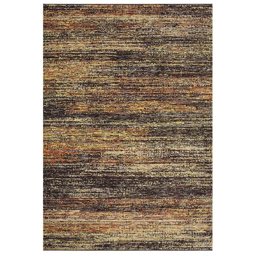 Oriental Weavers Atlas 8037C 5"3" x 7"3" Gold Area Rug , , large