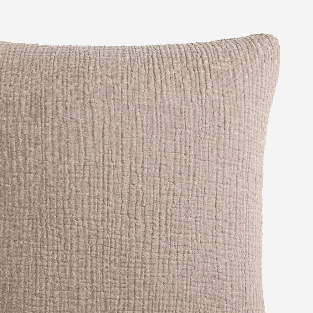 Sunday Citizen Snug Muslin 20&quot; Square Throw Pillow in Clay, , large