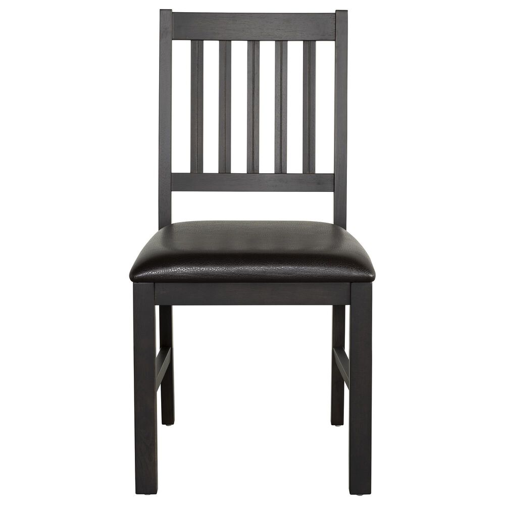 Radius Ashford Side Chair with Brown Cushion in Black, , large