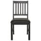 Radius Ashford Side Chair with Brown Cushion in Black, , large