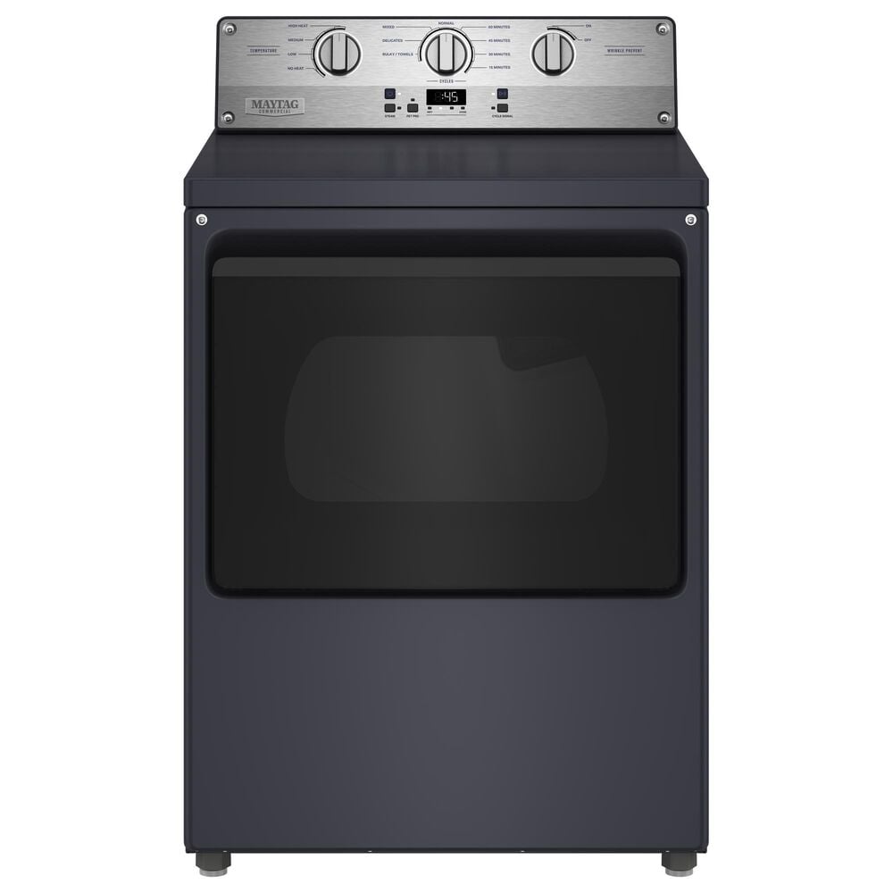 Maytag 7.5 Cu. Ft. Commercial-Grade Gas Dryer in Midnight Steel, , large