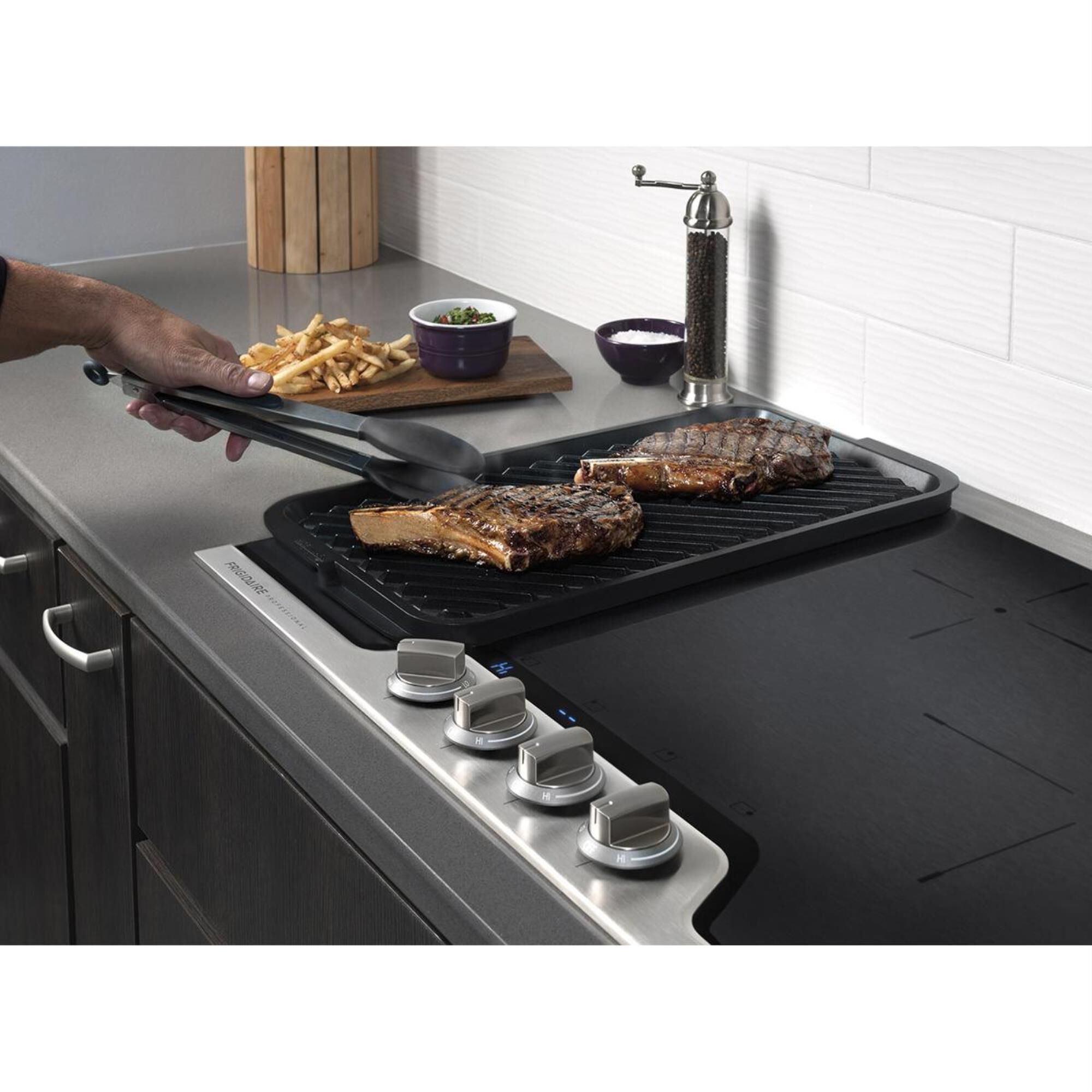 Large induction cooktop clearance