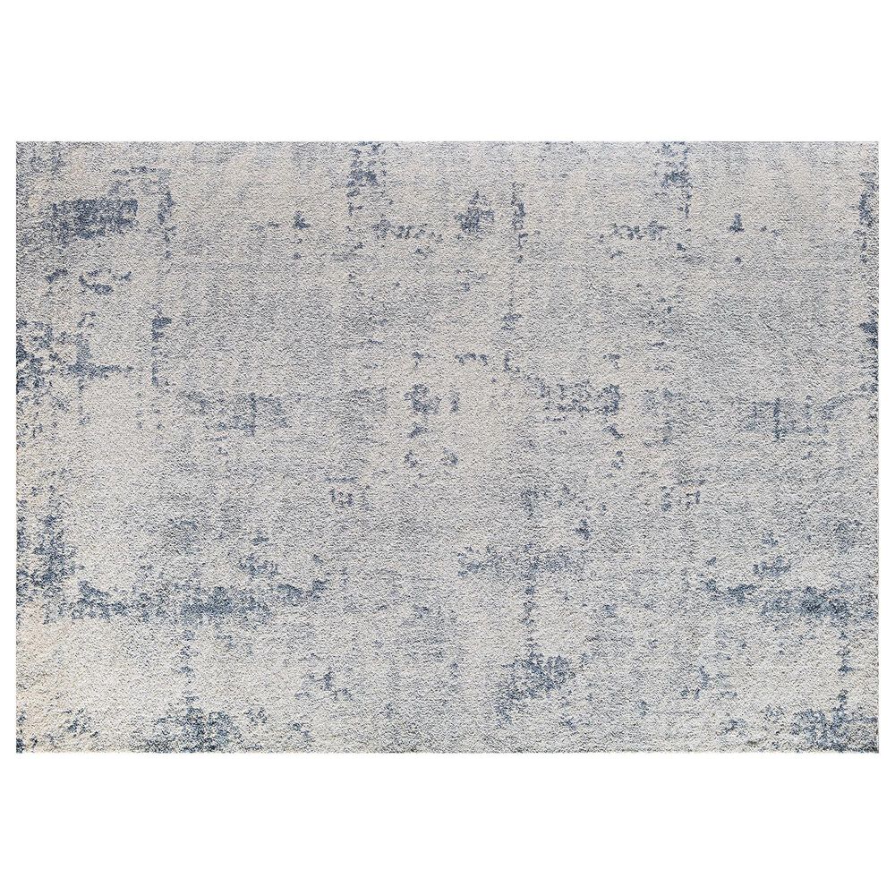 Rugs America Nessa Ice 2"6" x 8" Ivory and Blue Runner, , large