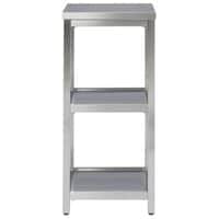 stainless steel bathroom shelf