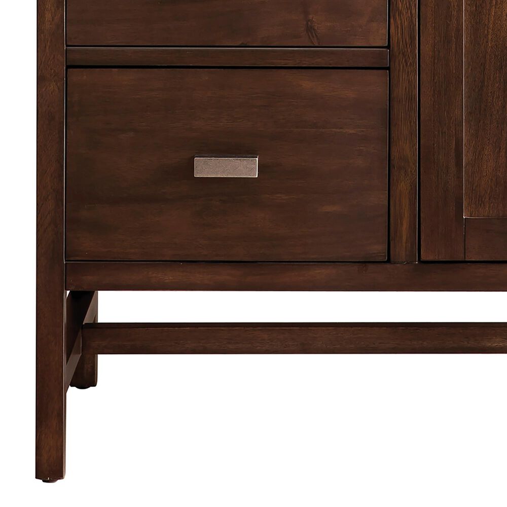 James Martin Vanities Addison 36" Single Bathroom Vanity in Mid-Century Acacia with 3 cm Lime Delight Quartz Top and Rectangular Sink, , large