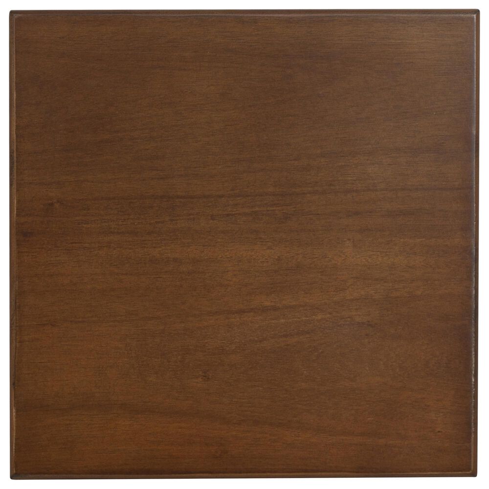 Linden Boulevard Dylan Sculptural Pedestal End Table in Hazelnut, , large