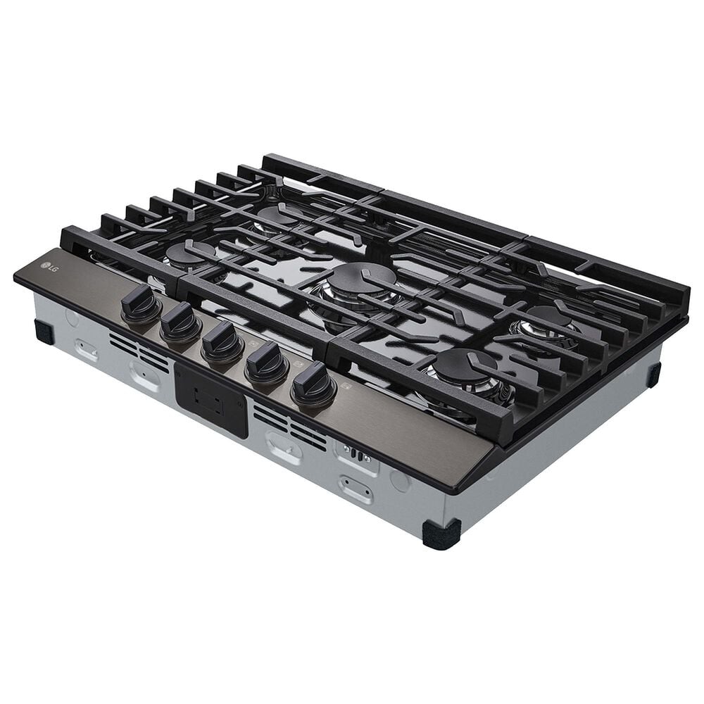 LG 30&quot; Gas Cooktop with 5 Sealed Burners In Black Stainless Steel, , large