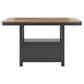 Ashley Wildenauer Counter Height Dining Table in Brown and Satin Black - Table Only, , large