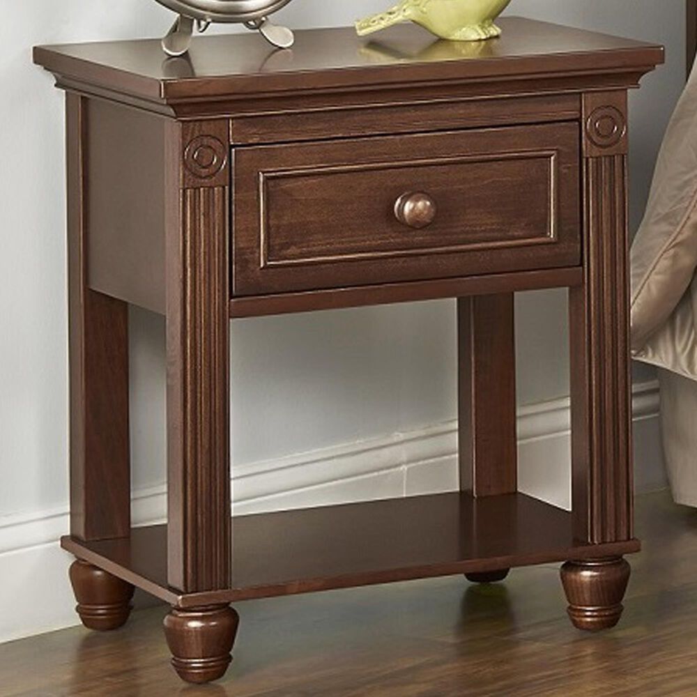 Baby Cache Montana 1-Drawer Nightstand in Brown Sugar, , large